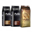 Pellini Gourmet Set 3x1 kg, zrnková káva