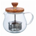 HARIO Konvička na čaj - Teaor Wood (450 ml)